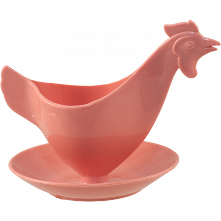 Eierbecher "Huhn" rosa - Sonja Plastic