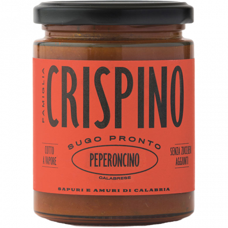 Famiglia Crispino Sugo Pronto Peperoncino Calabrese, 314-ml-Glas 270-g-Glas Famiglia Crispino
