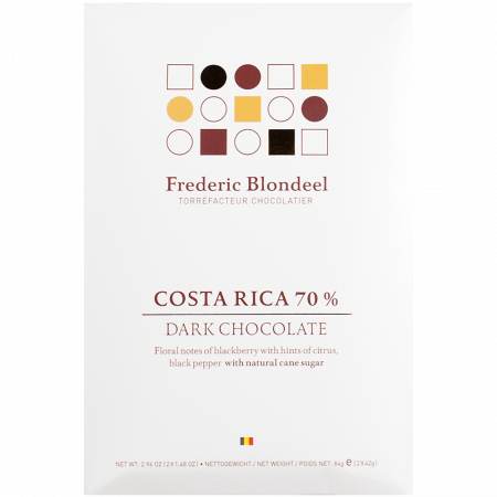 Frederic Blondeel Costa Rica 70% Dark Chocolate, 84-g-Schachtel