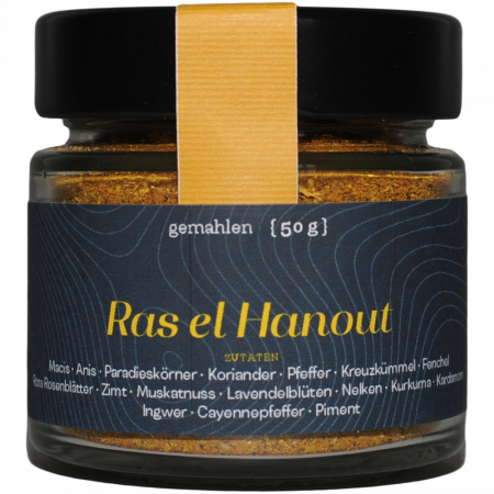 Goldhahn und Sampson Ras el Hanout, 50-g-Glas