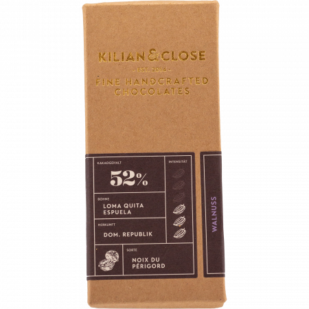 Kilian & Close 52 % Noix du Prigord, 80-g-Tafel