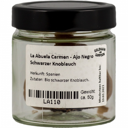 La Abuela Carmen Ajo Negro, 40-g-Glas