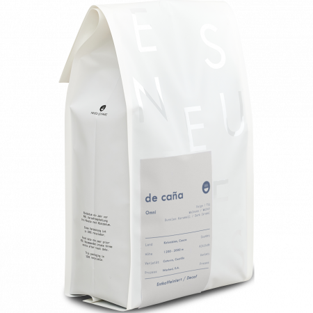Neues Schwarz De Caña Decaf Espresso/Filter, 1000-g-Beutel