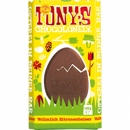 Tony's Chocolonely Vollmilchschokolade Baiser , 180-g-Tafel