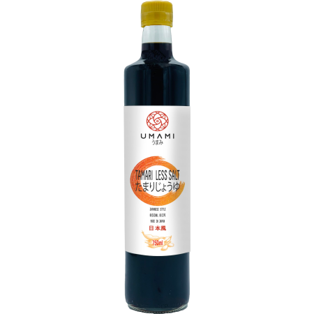 UMAMI Soy sauce less salt YAGISAWA, 500-ml-Flasche