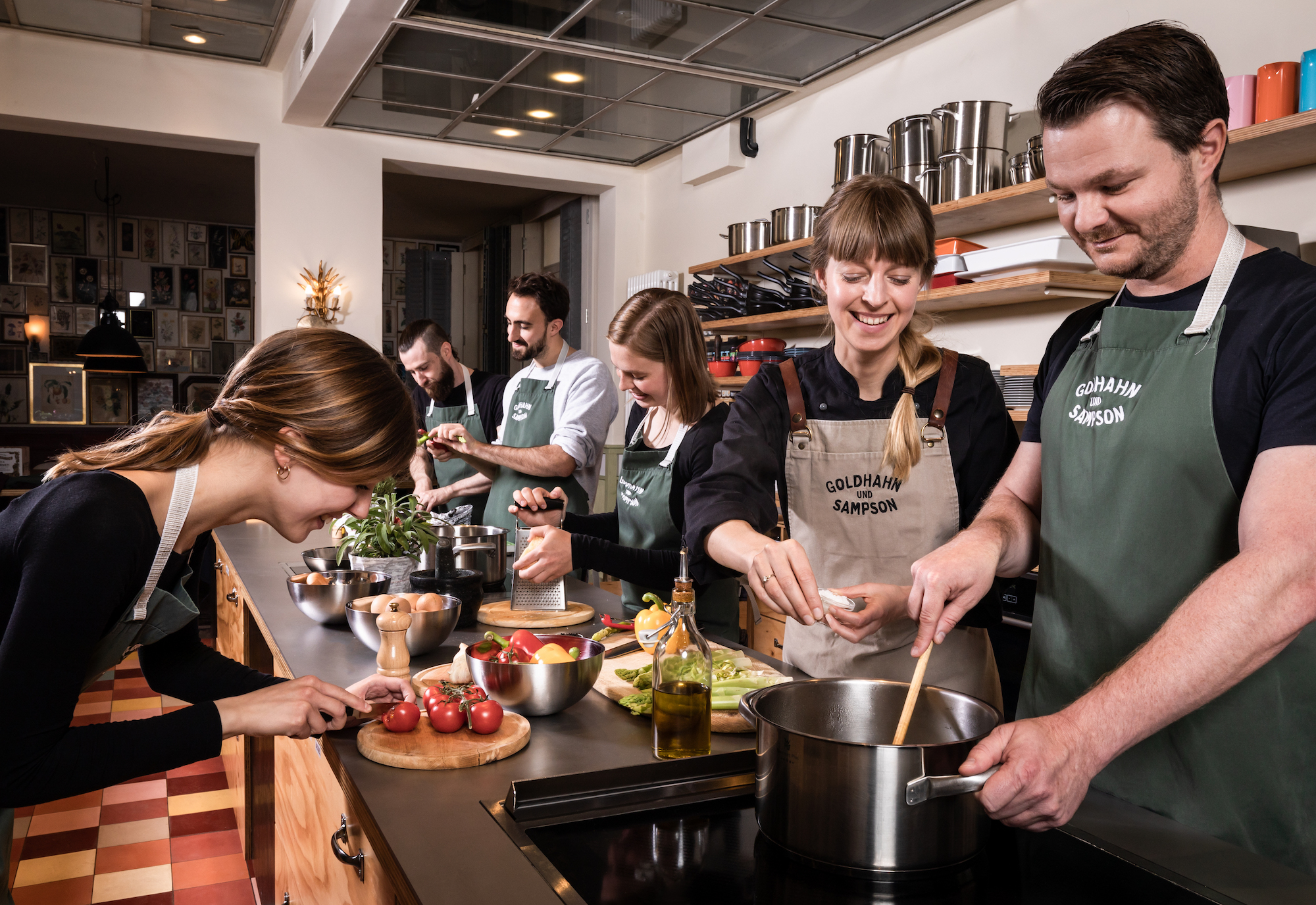 Kochen im Goldhahn und Sampson